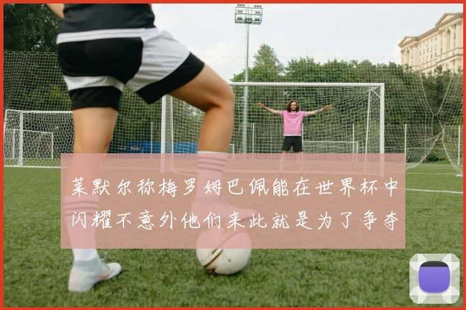 莱默尔称梅罗姆巴佩能在世界杯中闪耀不意外他们来此就是为了争夺最佳球员